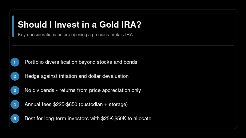 Should I transfer IRA to gold decision guide